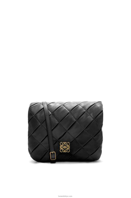 Loewe pilili parlak napa kuzu postu içinde kirpi goya 02600384 kadınlar siyah