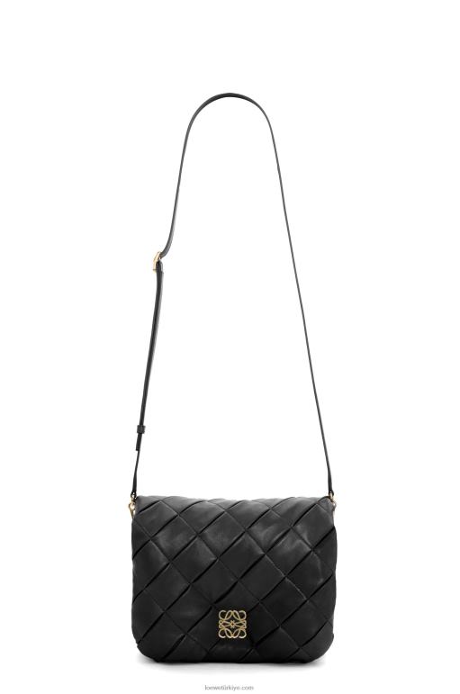 Loewe pilili parlak napa kuzu postu içinde kirpi goya 02600384 kadınlar siyah