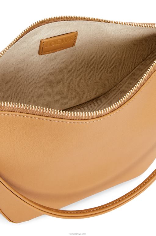 Loewe klasik dana derisinde mini hamak berduş çantası 02600323 kadınlar sıcak çöl