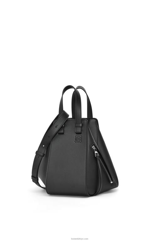 Loewe klasik dana derisinden küçük hamak çanta 02600341 kadınlar siyah