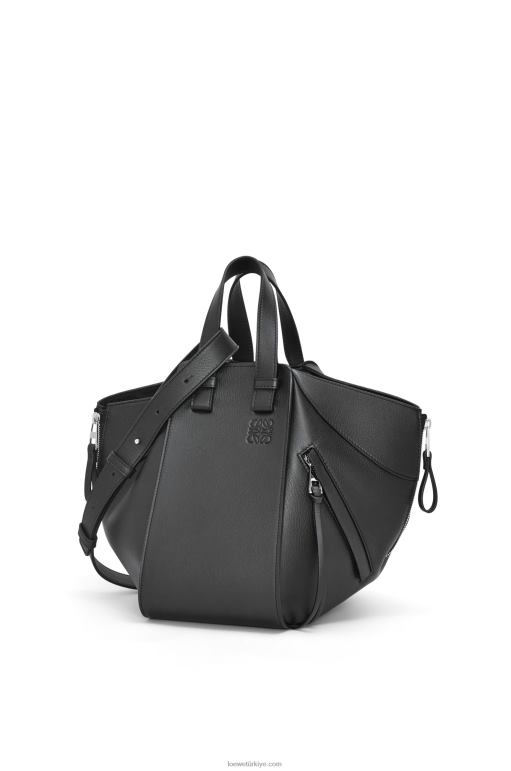 Loewe klasik dana derisinden küçük hamak çanta 02600341 kadınlar siyah