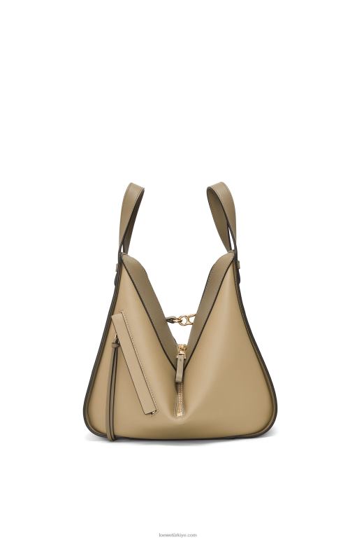 Loewe klasik dana derisinden küçük hamak çanta 02600440 kadınlar kil yeşili/tozlu bej