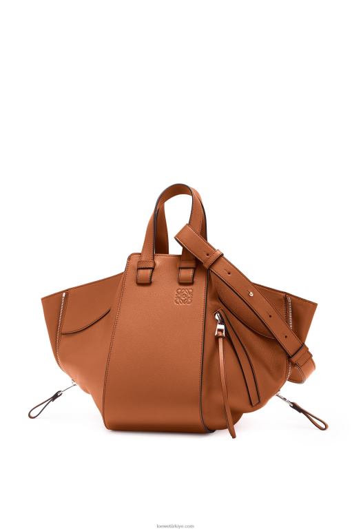 Loewe klasik dana derisinden küçük hamak çanta 02600469 kadınlar bronzlaşmak