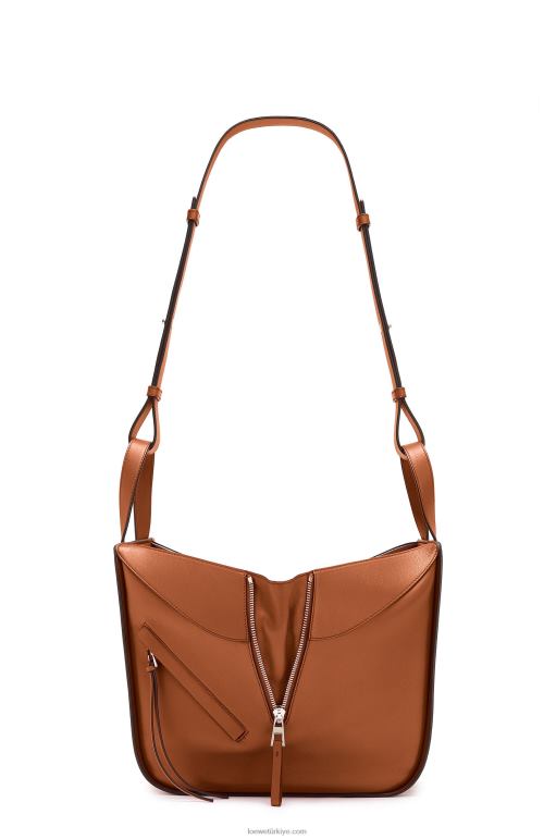 Loewe klasik dana derisinden küçük hamak çanta 02600469 kadınlar bronzlaşmak