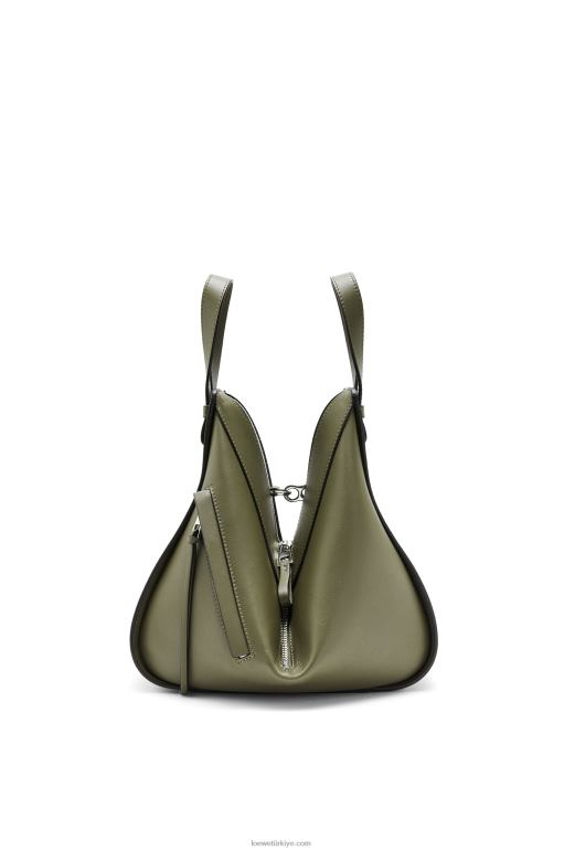 Loewe klasik dana derisinden küçük hamak çanta 02600524 kadınlar avokado yeşili