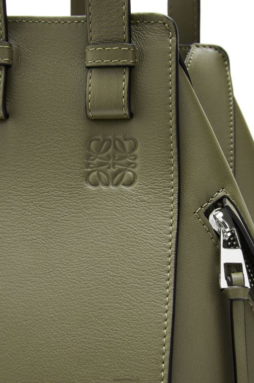 Loewe klasik dana derisinden küçük hamak çanta 02600524 kadınlar avokado yeşili
