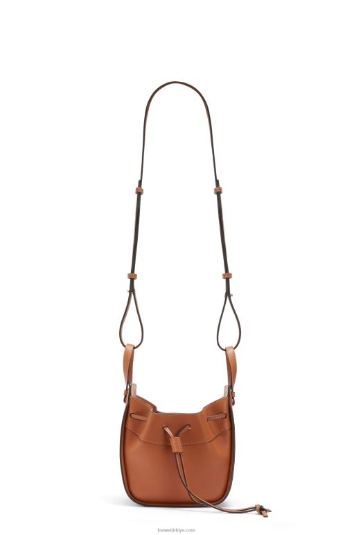 Loewe klasik dana derisinden mini hamak büzme ipi 02600242 kadınlar bronzlaşmak