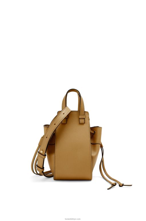 Loewe klasik dana derisinden mini hamak büzme ipi 02600243 kadınlar hardal yeşili