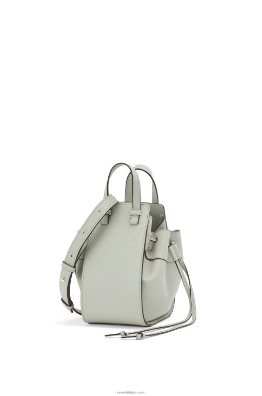 Loewe klasik dana derisinden mini hamak büzme ipi 02600290 kadınlar kül grisi