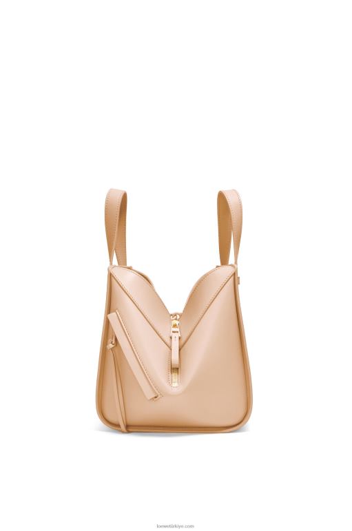Loewe saten dana derisinden hamak kompakt çanta 02600432 kadınlar çıplak