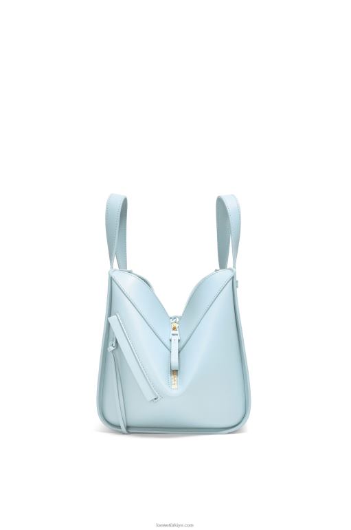 Loewe saten dana derisinden hamak kompakt çanta 02600460 kadınlar akuamarin