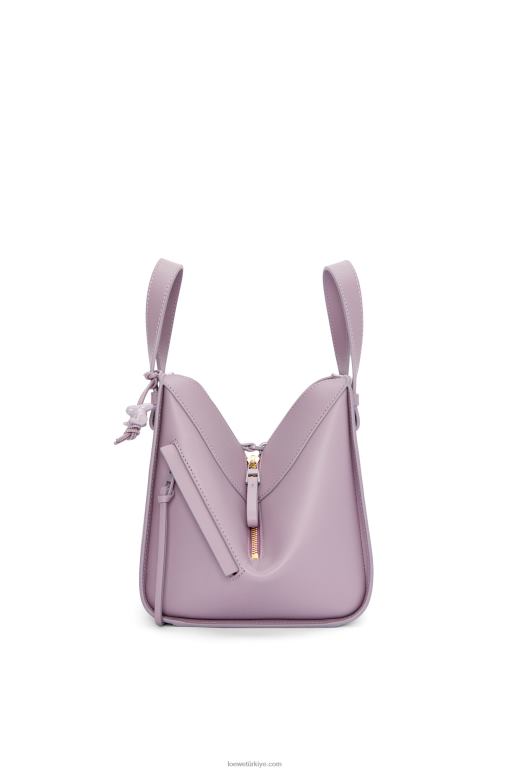 Loewe saten dana derisinden kompakt hamak 02600312 kadınlar soluk patlıcan sır