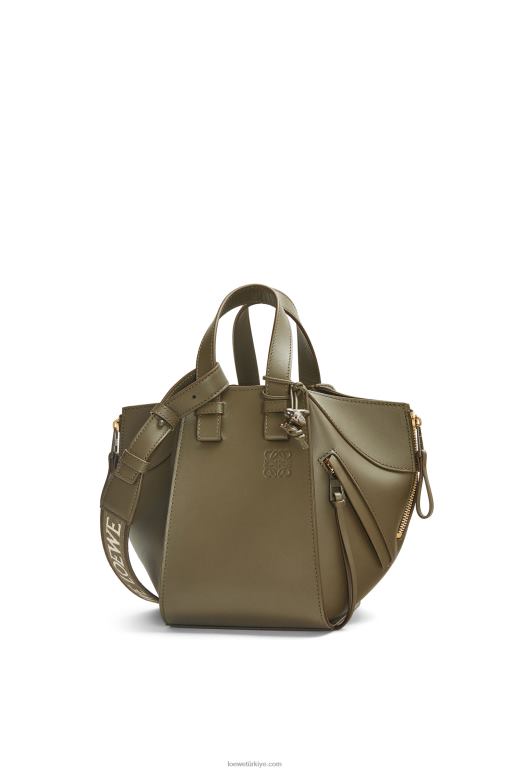 Loewe saten dana derisinden kompakt hamak 02600431 kadınlar çay tozu sır