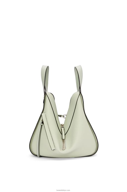 Loewe yumuşak taneli dana derisinden küçük hamak çanta 02600370 kadınlar hafif seladonlar