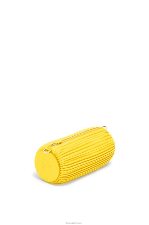 Loewe Nappa dana derisinden bileklik kesesi 02600589 kadınlar limon
