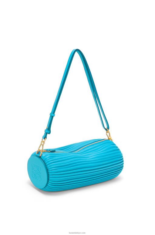 Loewe Nappa dana derisinden bileklik kesesi 02600591 kadınlar mavi