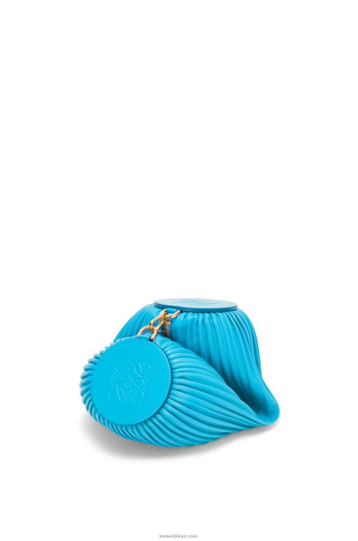 Loewe Nappa dana derisinden bileklik kesesi 02600591 kadınlar mavi