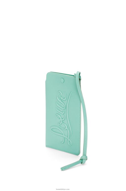 Loewe klasik dana derisinden halka kese 02600594 kadınlar taze nane