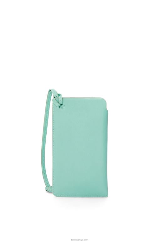 Loewe klasik dana derisinden halka kese 02600594 kadınlar taze nane