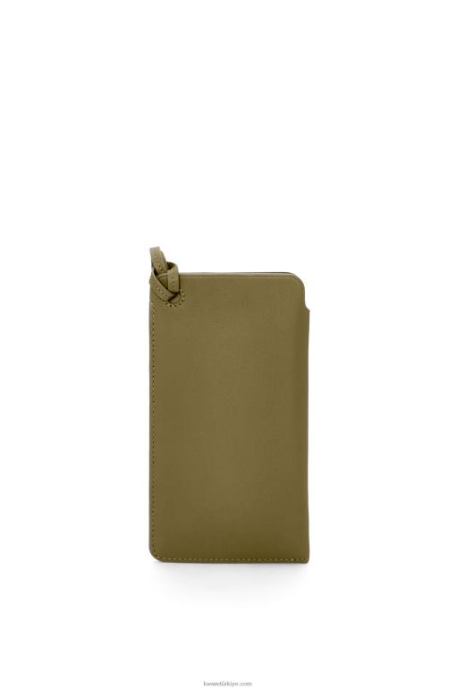 Loewe klasik dana derisinden halka kese 02600595 kadınlar zeytin