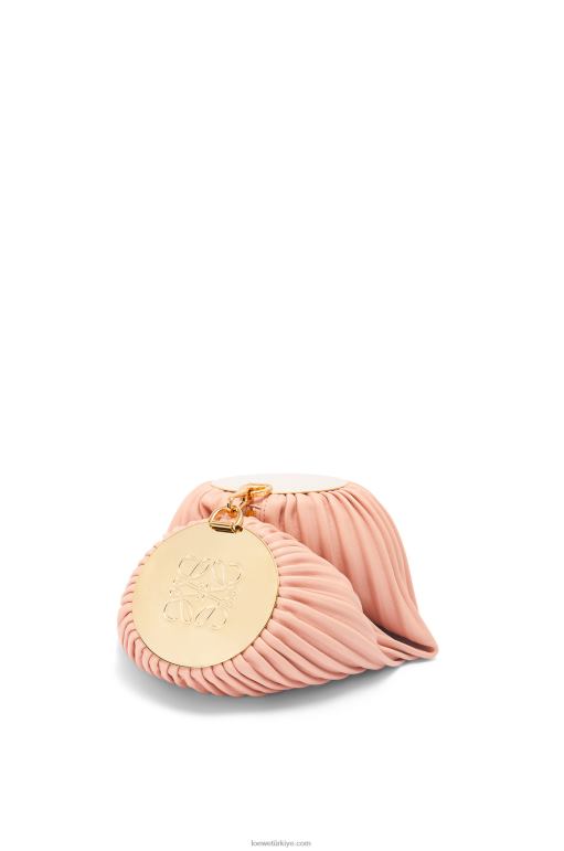 Loewe napa dana derisi ve pirinçten bileklik kesesi 02600618 kadınlar açık pembe