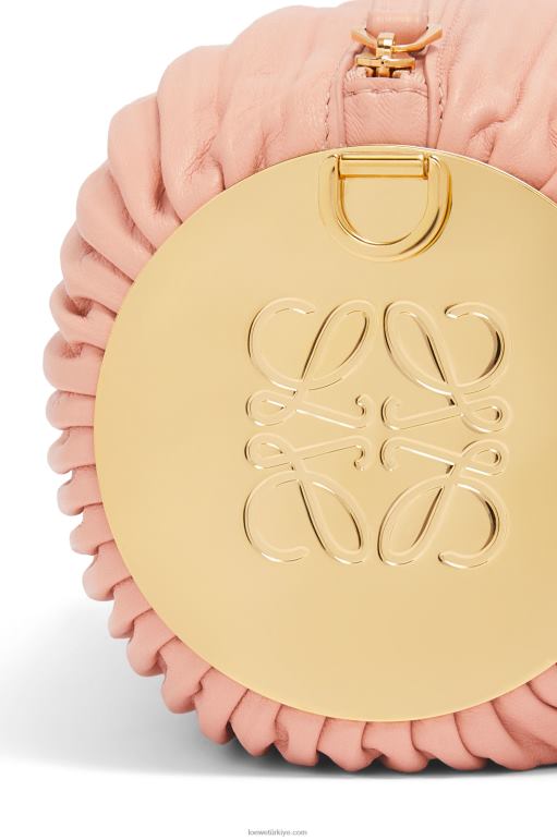 Loewe napa dana derisi ve pirinçten bileklik kesesi 02600618 kadınlar açık pembe