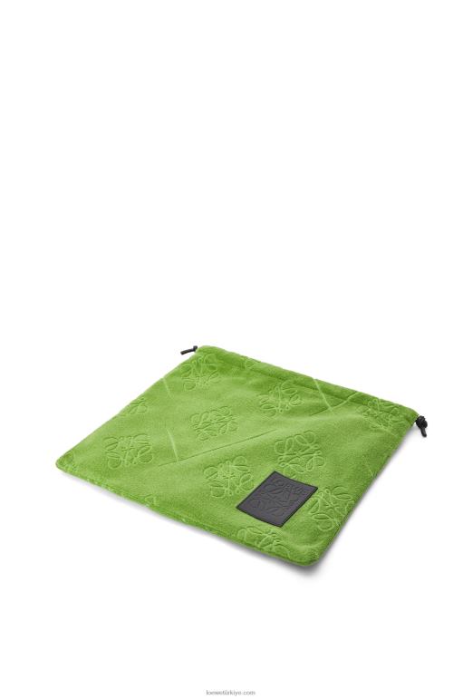 Loewe pamuklu havludan ipli kese 02600582 kadınlar yeşil