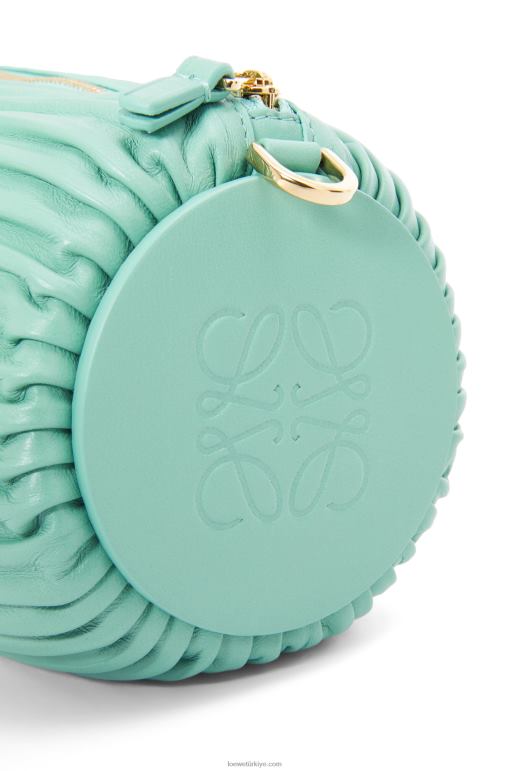 Loewe pileli napa bilezik kese 02600398 kadınlar taze nane