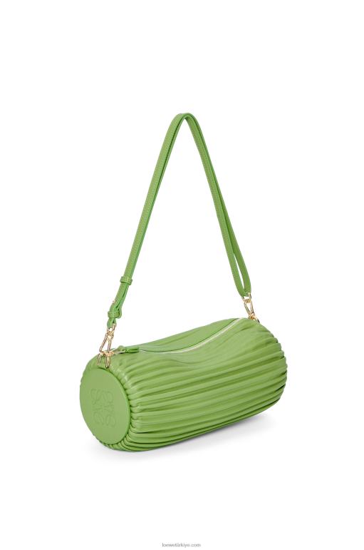 Loewe pileli napa bilezik kese 02600399 kadınlar ilkbahar yesili