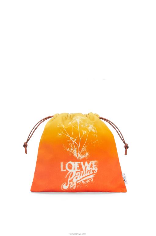 Loewe tuvalde rezene ipli kese 02600630 kadınlar turuncu