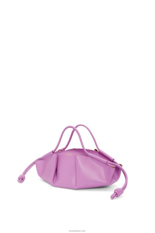 Loewe parlak napa dana derisinden küçük paseo çanta 02600348 kadınlar kaya gülü