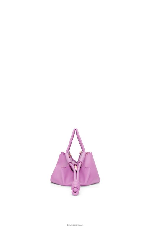 Loewe parlak napa dana derisinden küçük paseo çanta 02600348 kadınlar kaya gülü