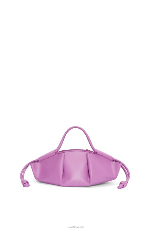 Loewe parlak napa dana derisinden küçük paseo çanta 02600348 kadınlar kaya gülü
