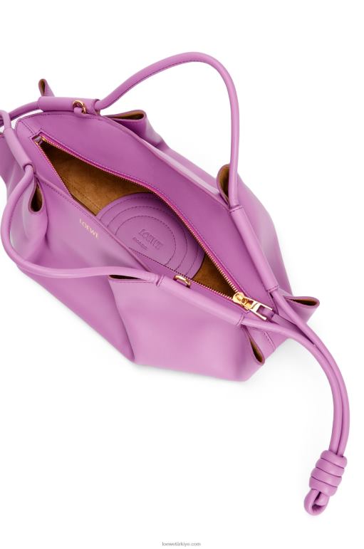 Loewe parlak napa dana derisinden küçük paseo çanta 02600348 kadınlar kaya gülü