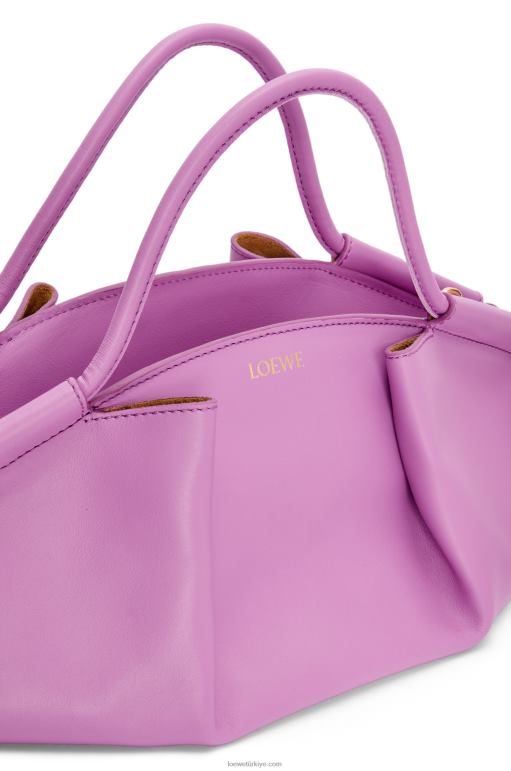 Loewe parlak napa dana derisinden küçük paseo çanta 02600348 kadınlar kaya gülü