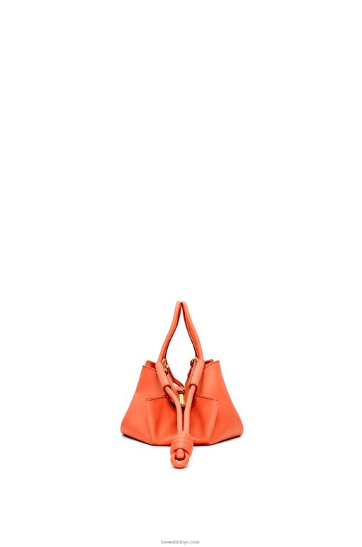 Loewe parlak napa dana derisinden küçük paseo çanta 02600349 kadınlar gündoğumu turuncu