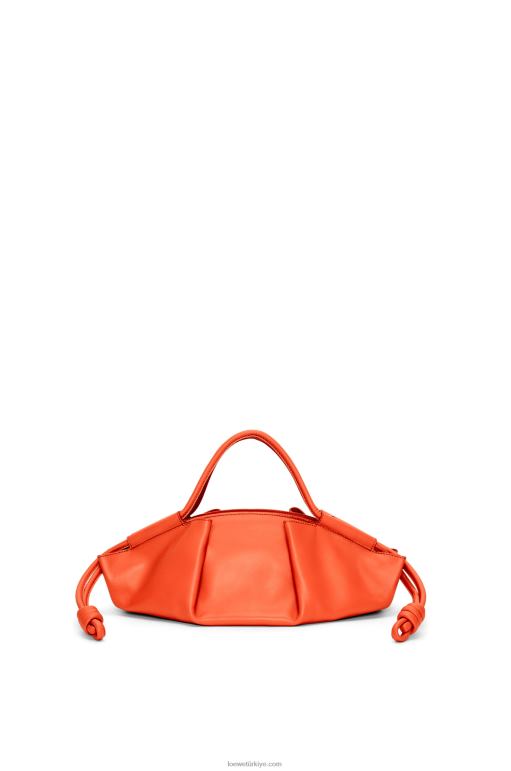 Loewe parlak napa dana derisinden küçük paseo çanta 02600349 kadınlar gündoğumu turuncu