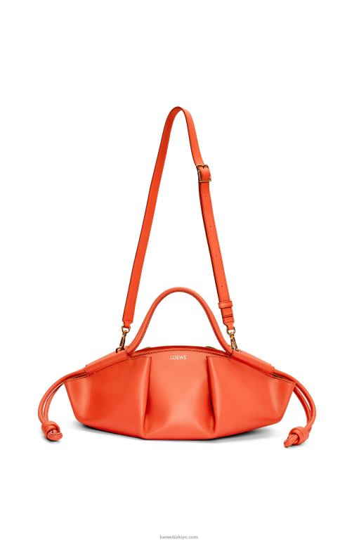 Loewe parlak napa dana derisinden küçük paseo çanta 02600349 kadınlar gündoğumu turuncu
