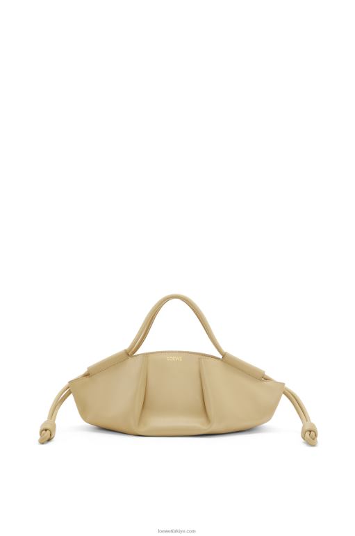 Loewe parlak napa dana derisinden küçük paseo çanta 02600350 kadınlar kil yeşili