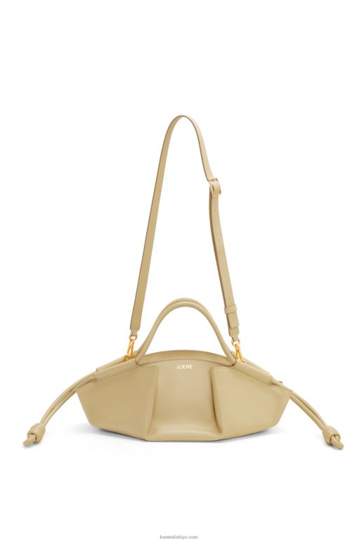 Loewe parlak napa dana derisinden küçük paseo çanta 02600350 kadınlar kil yeşili