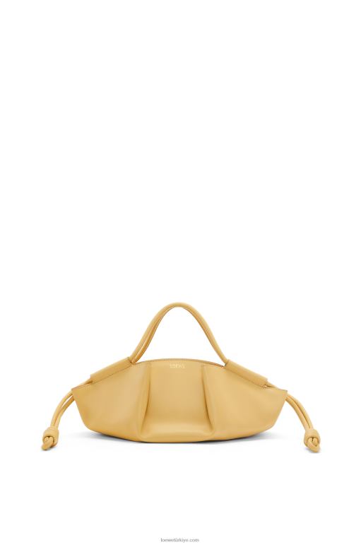 Loewe parlak napa dana derisinden küçük paseo çanta 02600351 kadınlar koyu tereyağı