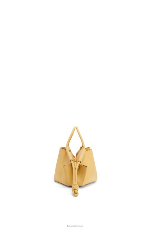 Loewe parlak napa dana derisinden küçük paseo çanta 02600351 kadınlar koyu tereyağı