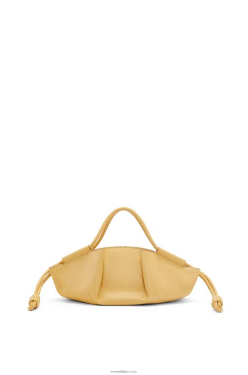 Loewe parlak napa dana derisinden küçük paseo çanta 02600351 kadınlar koyu tereyağı