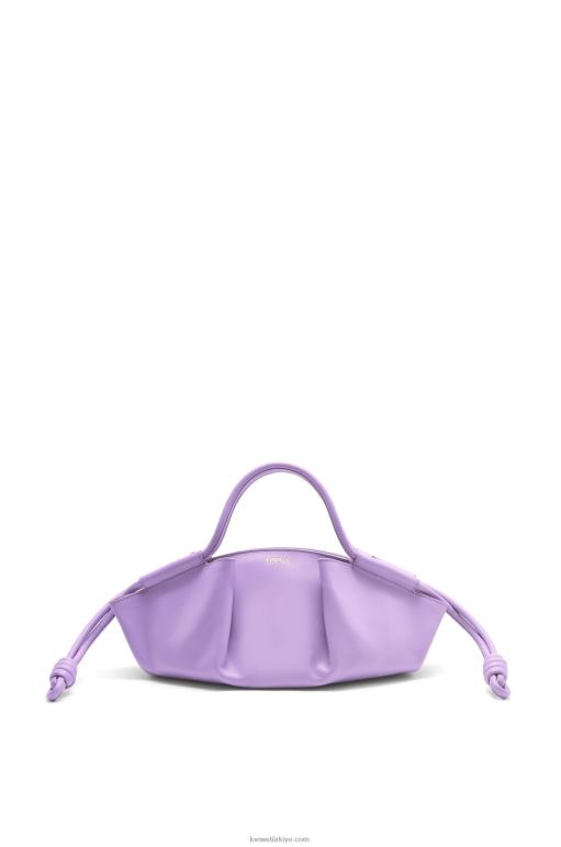 Loewe parlak napa dana derisinden küçük paseo çanta 02600354 kadınlar açık leylak rengi
