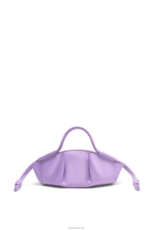 Loewe parlak napa dana derisinden küçük paseo çanta 02600354 kadınlar açık leylak rengi
