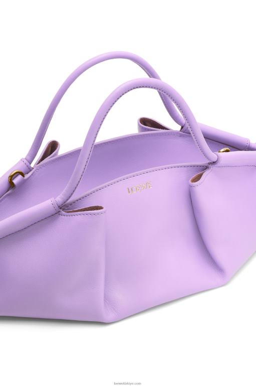Loewe parlak napa dana derisinden küçük paseo çanta 02600354 kadınlar açık leylak rengi