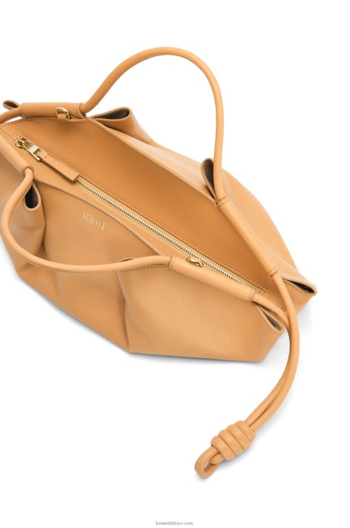 Loewe parlak napa dana derisinden küçük paseo çanta 02600418 kadınlar sıcak çöl