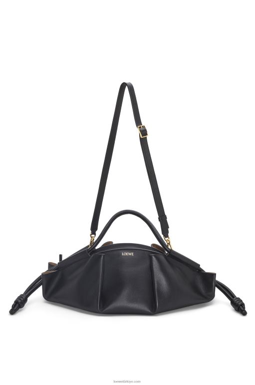 Loewe parlak napa dana derisinden paseo çanta 02600538 kadınlar siyah