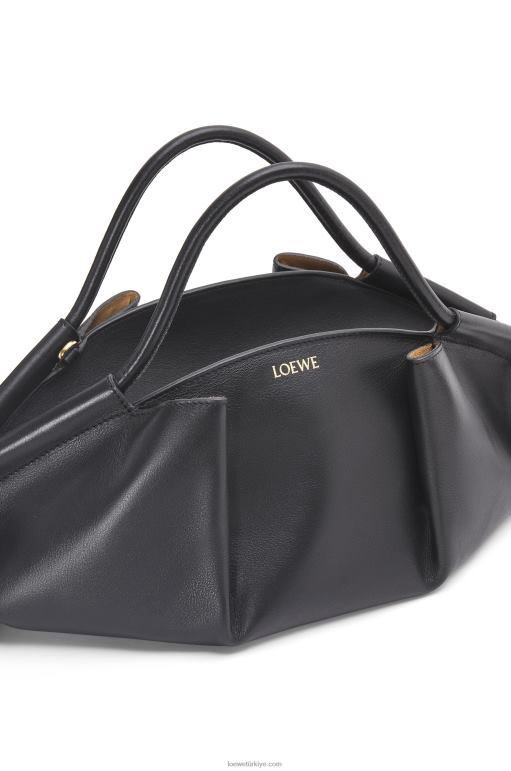 Loewe parlak napa dana derisinden paseo çanta 02600538 kadınlar siyah