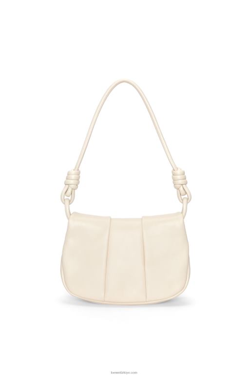 Loewe parlak napa dana derisinden paseo el çantası 02600336 kadınlar Angora